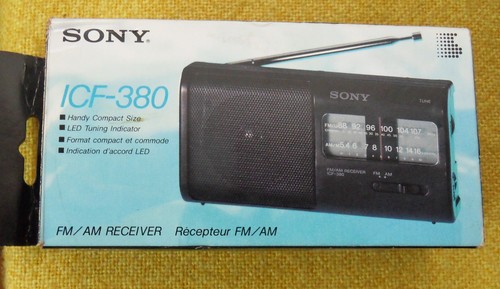 Sony receiver icf 380 - receiver, icf-380