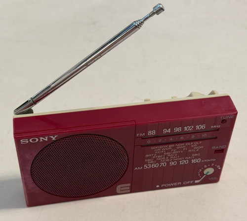 Sony icf mini radio - sony, rot
