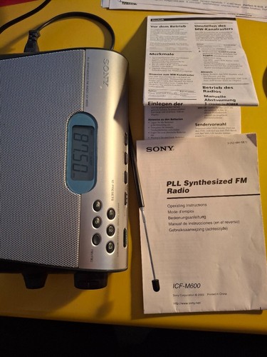 Sony icf m600 pll synthesized - sony, icf-m600